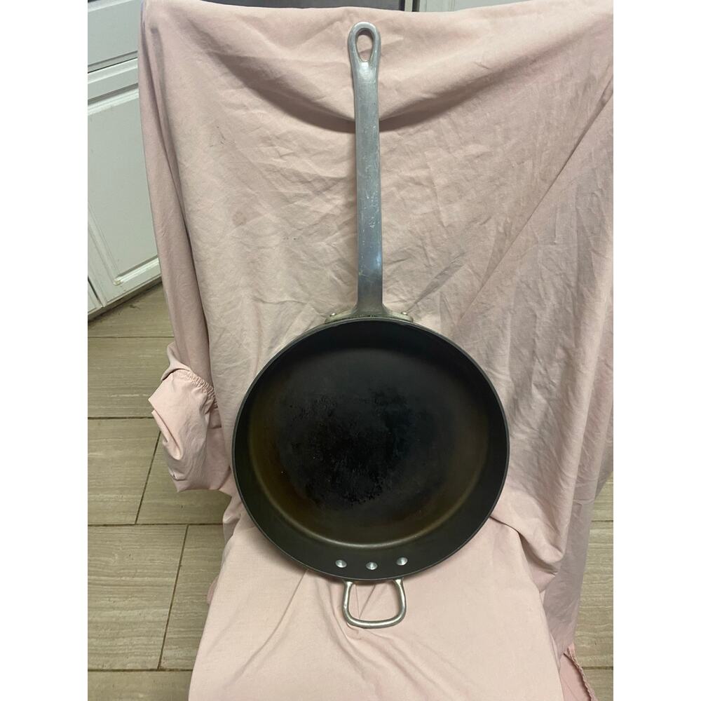 Vintage Magnalite GHC 14 Skillet Frying Pan Double Handles Deep Lid Professional